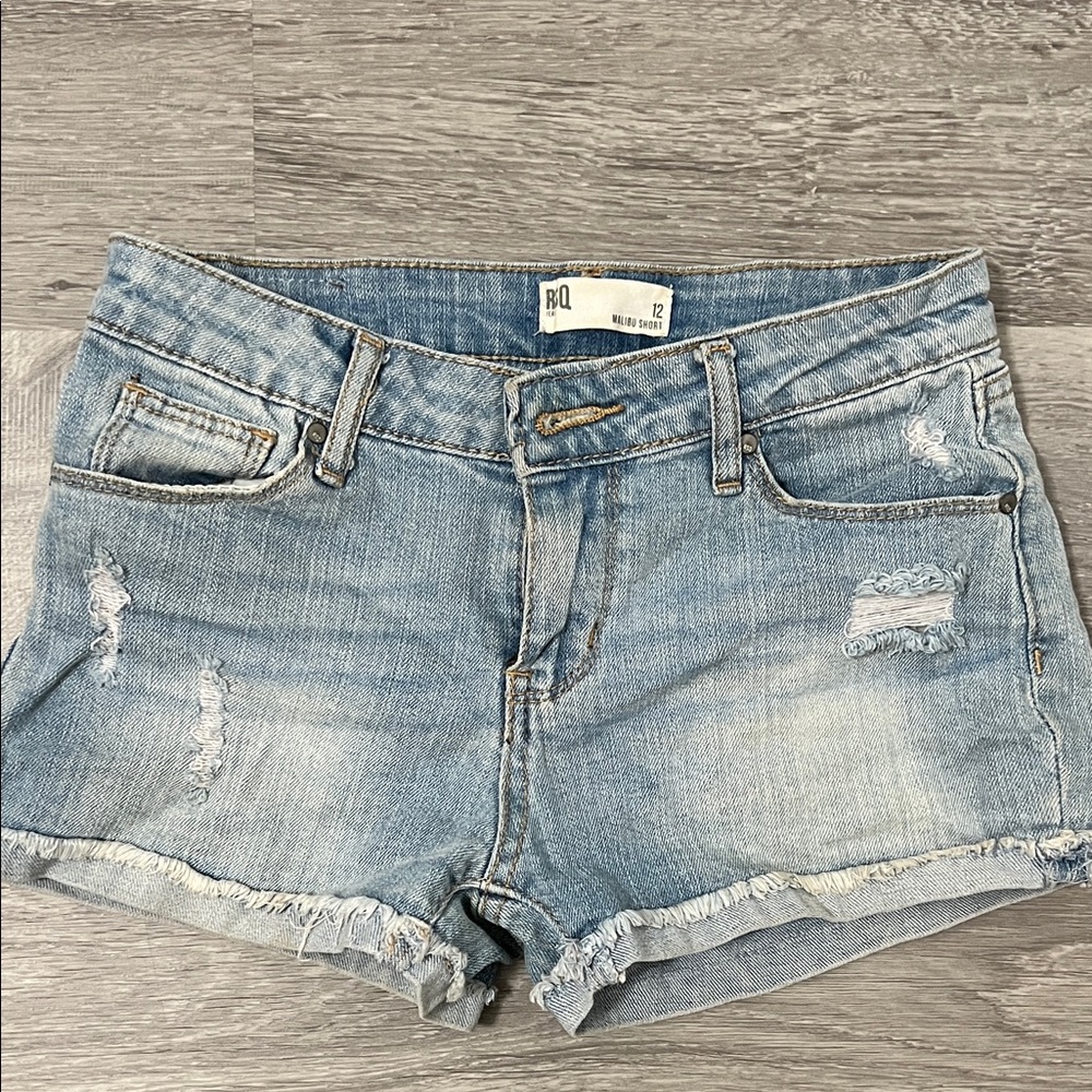 RSQ Light Blue Distressed Jean Shorts